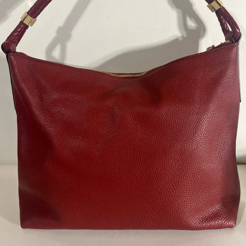 Michael Kors Lexington Brandy, Red Hobo Bag with Elegant Tassel - Picture 4 of 8